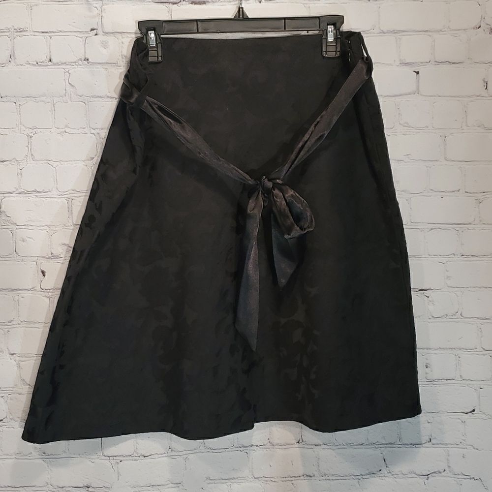 Old Navy black plus size jacquard skirt NWT